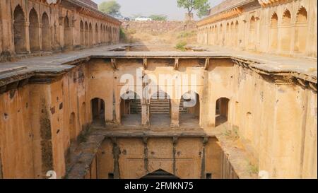 Neemrana Stepwell in Rajasthan, Indien Stockfoto