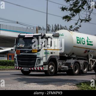 Chiangmai, Thailand - März 21 2021: LKW der BIG Company. Industrial Gas Company. Stockfoto