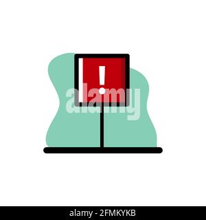 Hinweisschild konzeptuelles Vektorsymbol Illustration Design eps10 Stock Vektor