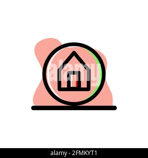 Simple Conceptual Home Icon Vektor Illustration Design eps10 Stock Vektor