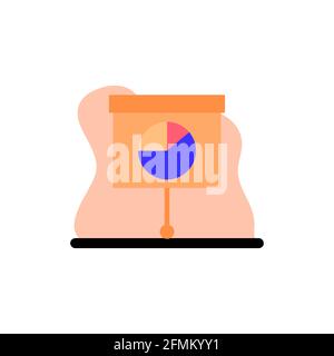 Präsentation Business Icon Konzeptgrafik Illustration Design eps10 Stock Vektor