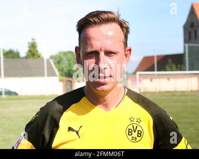 Deutscher Fußballer Jörg Heinrich BVB Borussia Dortmund Stockfoto