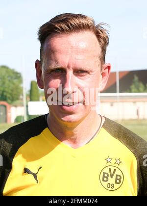 Deutscher Fußballer Jörg Heinrich BVB Borussia Dortmund Stockfoto