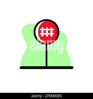 Eisenbahngleis Symbol Vektor Illustration Design konzeptionelle eps10 Stock Vektor