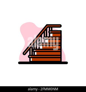 Stairs Conceptual Vector Illustration Icon Design eps10 großartig für jeden Zwecke Stock Vektor
