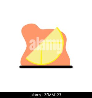 Stück Zitrone konzeptuelle Vektor-Symbol Illustration Design eps10 toll Für beliebige Zwecke Stock Vektor