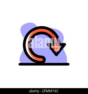 Reload Pfeilschaltfläche Symbol konzeptuelle Vektor Illustration Design eps10 toll Für beliebige Zwecke Stock Vektor