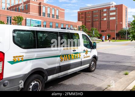 Memphis, TN / USA - 3. September 2020: Shelby County Sheriff Fahrzeug in Memphis, TN Stockfoto