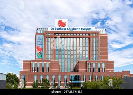 Memphis, TN / USA - 3. September 2020: Le Bonheur Children's Hospital in Memphis, TN Stockfoto