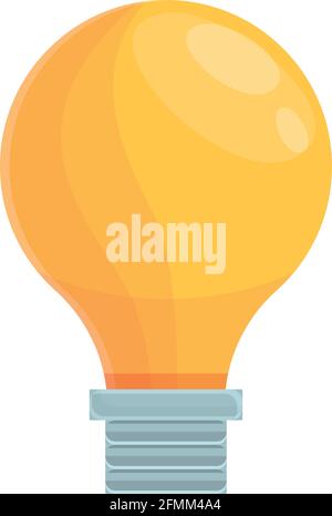 Symbol für die Glühlampe. Cartoon von Lightbulb Vektor-Symbol für Web-Design isoliert auf weißem Hintergrund Stock Vektor