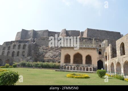 Golconda (Golkonda) Fort Stockfoto