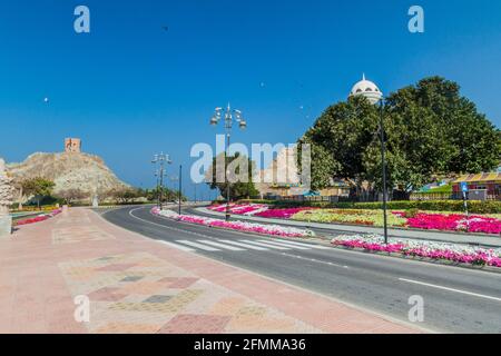 Al Bahri Road in Muscat, Oman Stockfoto