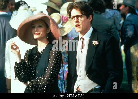 Kristin Scott Thomas, Hugh Grant, 'Four Weddings and a Funeral' (1994) Gramercy / Aktenzeichen # 34145-029THA Stockfoto