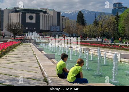 Sofia Bulgarien, nationaler Palast der Kultur Stockfoto