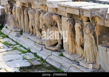 Bema of Phaidros, Theater von Dionysos, Athen, Griechenland Stockfoto