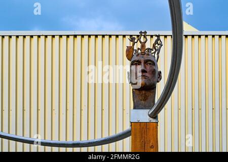 Detail, Concept to Creation Sculpture, Rotary Center for the Arts, Kelowna, British Columbia, Kanada Stockfoto