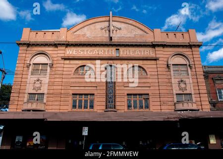 Altes Retro-Theatergebäude in Melbourne Stockfoto