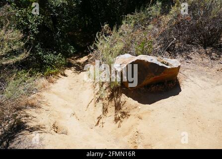 Chatsworth, Kalifornien USA 3. Mai 2021 EINE allgemeine Sicht der Atmosphäre der Spahn Ranch, alias Spahn Movie Ranch Location an der Santa Susana Pass Road am 3. Mai 2021 in Chatsworth, Kalifornien, USA. Foto von Barry King/Alamy Stockfoto Stockfoto