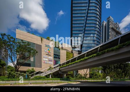 Westgate ist ein Lifestyle- und Familieneinkaufszentrum in Jurong East, Singapur. Stockfoto