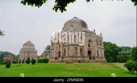 Lodi Gärten mit Mughal Gräber in Delhi, Indien - architektonische Werke des 15. Jahrhunderts Stockfoto