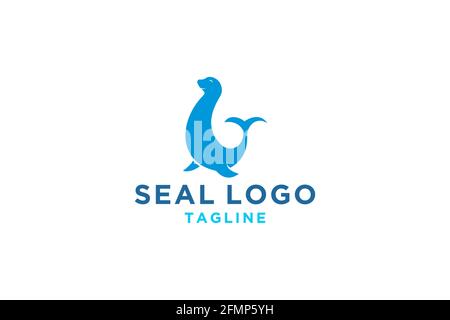 Seal Logo von Sea-Vorlage für Ihr Unternehmen. Stock Vektor