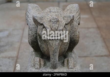 Tierskulpturen vor dem Dendoin-Tempel kyoto Japan Stockfoto