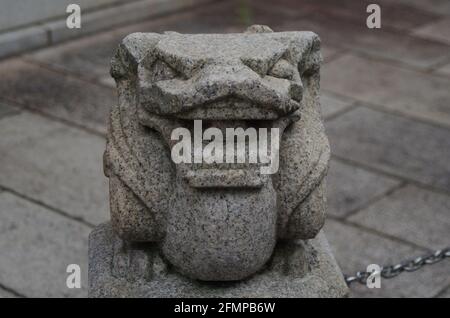 Tierskulpturen vor dem Dendoin-Tempel kyoto Japan Stockfoto