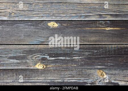 Vintage Holz dunkelgrau horizontaler Hintergrund für Design mit Kopierraum. Stockfoto