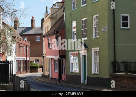 Harwich Essex UK, Ansicht eines attraktiven historischen Hotels an der Church Street in der Altstadt von Harwich, Essex, England, Großbritannien Stockfoto