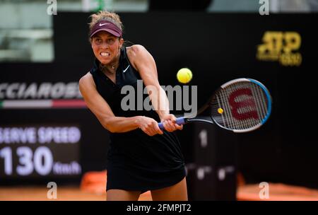 Rom, Italien. Mai 2021. Foro Italico in Rom, Italien, 11. Mai 2021, Madison Keys of the United States in Aktion während der ersten Runde des 2021 Internazionali BNL d'Italia, WTA 1000 Tennisturniers am 11. Mai 2021 im Foro Italico in Rom, Italien - Foto Rob Prange / Spanien DPPI / DPPI / LiveMedia Kredit: Unabhängige Fotoagentur/Alamy Live News Stockfoto