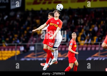 Farum, Dänemark. Mai 2021. Ivan Mesik (25) vom FC Nordsjaelland beim 3F Superliga-Spiel zwischen dem FC Nordsjaelland und dem FC Kopenhagen in Right to Dream Park in Farum. (Foto: Gonzales Photo/Alamy Live News Stockfoto