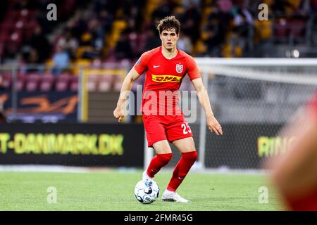 Farum, Dänemark. Mai 2021. Ivan Mesik (25) vom FC Nordsjaelland beim 3F Superliga-Spiel zwischen dem FC Nordsjaelland und dem FC Kopenhagen in Right to Dream Park in Farum. (Foto: Gonzales Photo/Alamy Live News Stockfoto