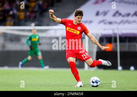 Farum, Dänemark. Mai 2021. Ivan Mesik (25) vom FC Nordsjaelland beim 3F Superliga-Spiel zwischen dem FC Nordsjaelland und dem FC Kopenhagen in Right to Dream Park in Farum. (Foto: Gonzales Photo/Alamy Live News Stockfoto