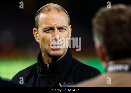 Farum, Dänemark. Mai 2021. Die Managerin des FC Kopenhagen, Jess Thorup, wurde nach dem 3F Superliga-Spiel zwischen dem FC Nordsjaelland und dem FC Kopenhagen in Right to Dream Park in Farum gesehen. (Foto: Gonzales Photo/Alamy Live News Stockfoto