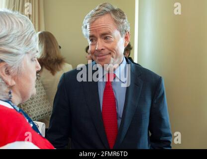 Der damalige Kandidat Don Huffines bei einem Empfang auf der Texas Republican Convention in Dallas am 5. Juni 2014. Huffines gewann die Wahl zum Staatssenat und diente bis 2020. Im Mai 2021 kündigte er seine Kandidatur für den Gouverneur von Texas an; er wird die Regierung herausfordern. Greg Abbott im republikanischen Primary 2022. ©Bob Daemmrich Stockfoto