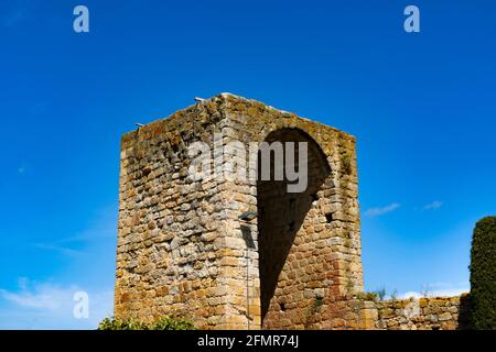 Die mittelalterliche Stadt Pals, in Baix Emporda, Katalonien, Spanien. La ciutat medieval de Pals, al Baix Empordà, Catalunya, Espanya.La ville médiévale de Pa Stockfoto