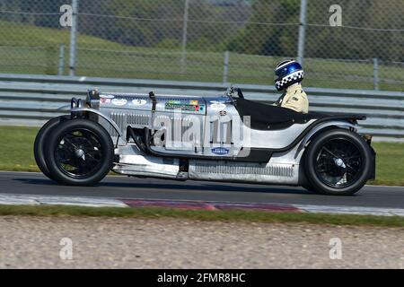 Frederic Wakeman, Patrick Blakeney-Edwards, Frazer Nash TT Replik, The Mad Jack for Pre-war Sports Cars, Donington Historic Festival 2021, Donington Stockfoto