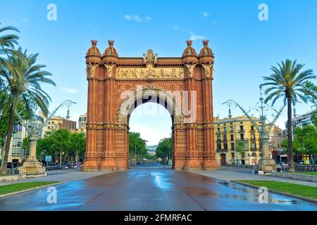 Arco del Triunfo Barcelona Triumph Bogen Arc de Triomf Stockfoto