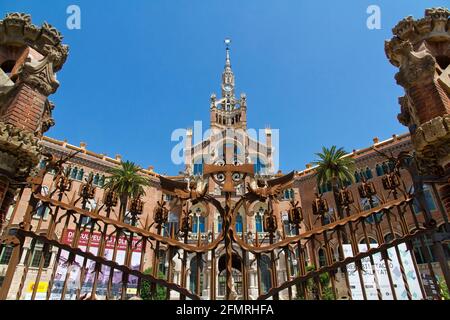 Hospital De La Santa Creu in Barcelona Spanien Stockfoto