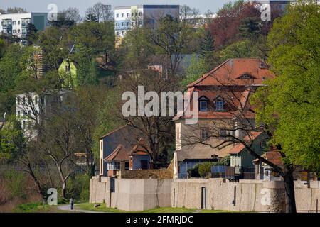 Grimma, Sachsen, Deutschland- 05 11 2021, die kleine Stadt an der Mulde ist bekannt als die "Perle des Muldetals" Stockfoto