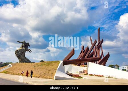 Antonio Maceo Monument auf dem Platz der Revolution, Santiago de Cuba, Kuba Stockfoto