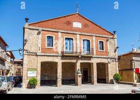 Stadtrat und Schule von Berceo, La Rja, Geburt in San Millan und Gonzalo de Berceo Stockfoto