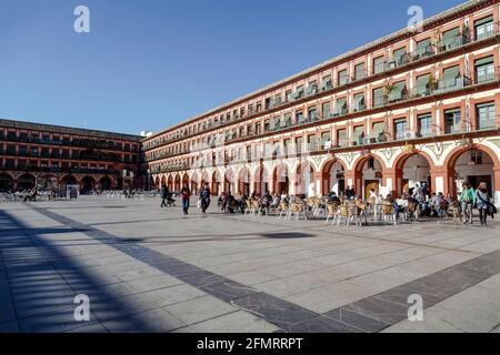 Cordoba - Spanien, 25. November 2013: Berühmte Plaza de la Corredera aus dem Jahr 1683 in Cordoba, Spanien Stockfoto