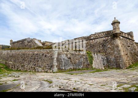 Burg San Feline in Ferril Galicia, Spanien Stockfoto