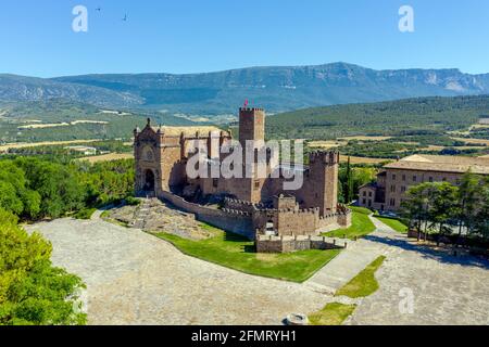 Burg von San Javier und Basilika, Navarra (Spanien) Stockfoto