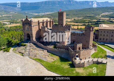 Burg von San Javier und Basilika, Navarra (Spanien) Stockfoto