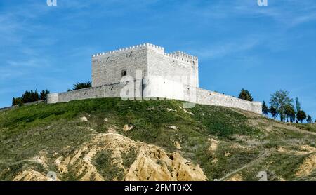 Schloss Monzon de Campos in Palencia, Spanien Stockfoto