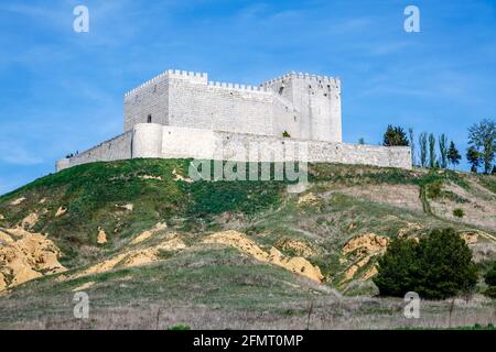 Schloss Monzon de Campos in Palencia, Spanien Stockfoto