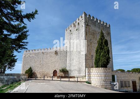 Schloss Monzon de Campos in Palencia, Spanien Stockfoto