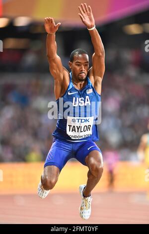 Christian Taylor (USA, Goldmedaille). Triple Jump Männer, Finale. IAAF World Championships London 2017 Stockfoto